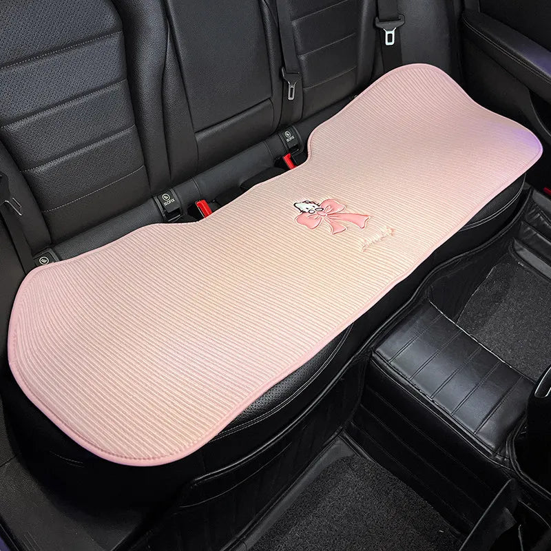 Hello Kitty Car Seat Cover Breathable Pad Mat For Auto Chair Cushion Car Front Seat Cover Four Seasons Anti Slip Mat