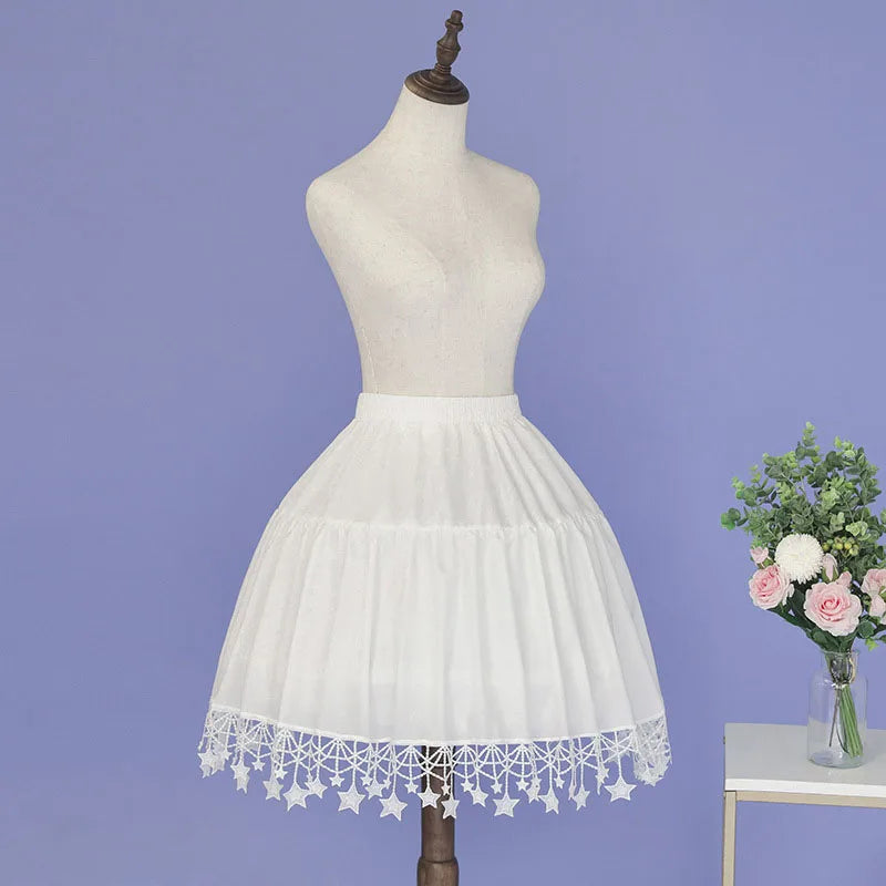 Petticoat Lolita Daily Adjustable Star Fishbone Petticoat Cosplay Wedding Accessories Star Summer Dream Weaving Garden Lolita