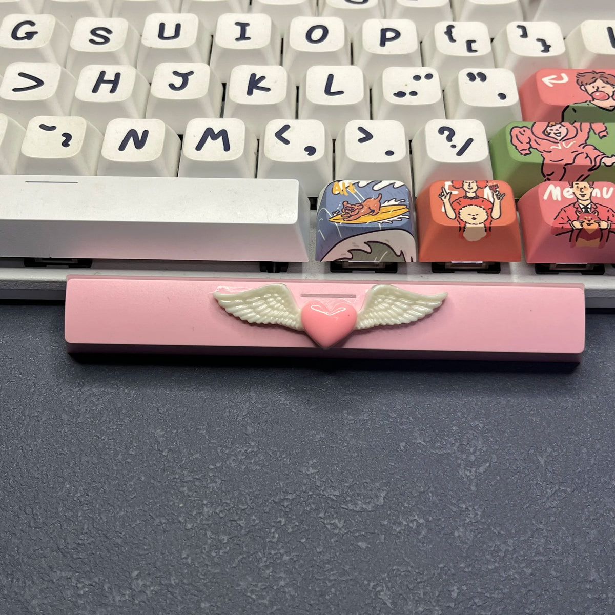 DIY Cute Magic Love Wings Keycap