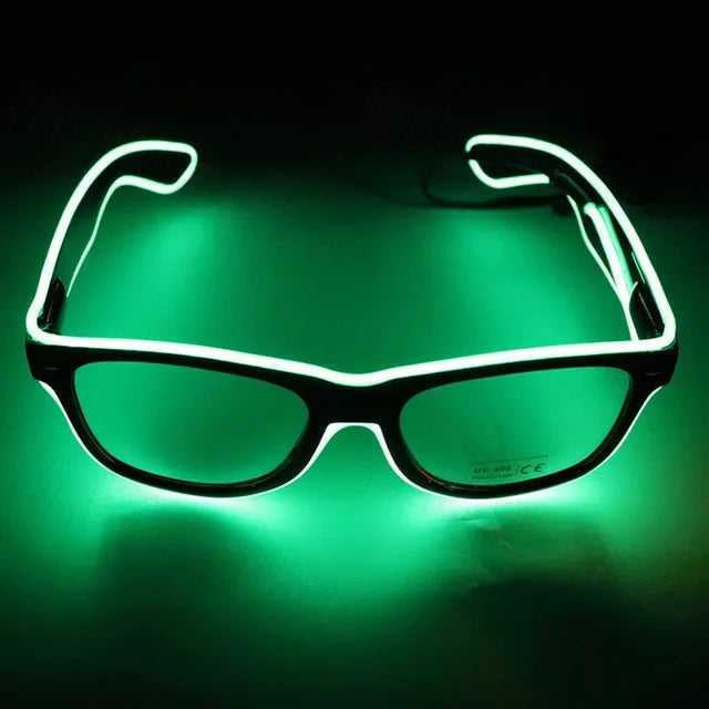 Flashing Glasses EL Wire LED Glasses Glowing Party Supplies Lighting Novelty Bright Light Festival Neon Party Glow Sunglasses