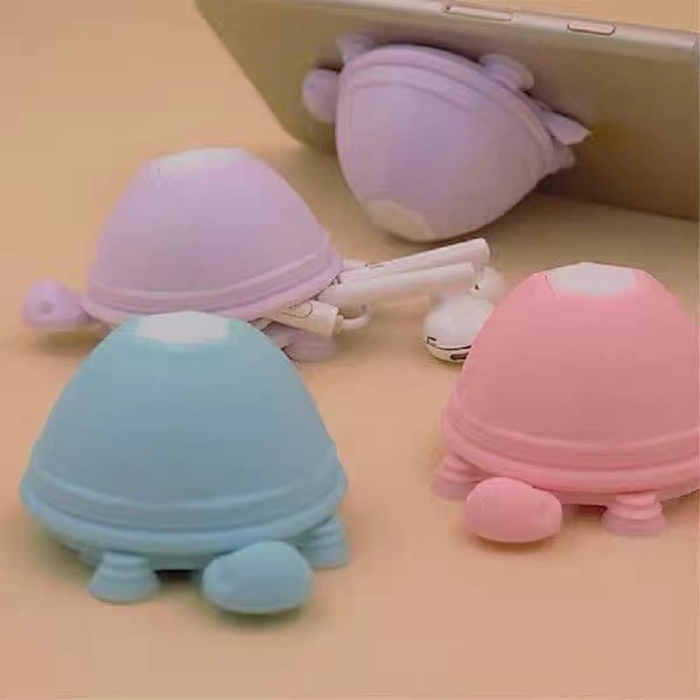 Cute Tangle-Free Cable Turtle Headphone Storage