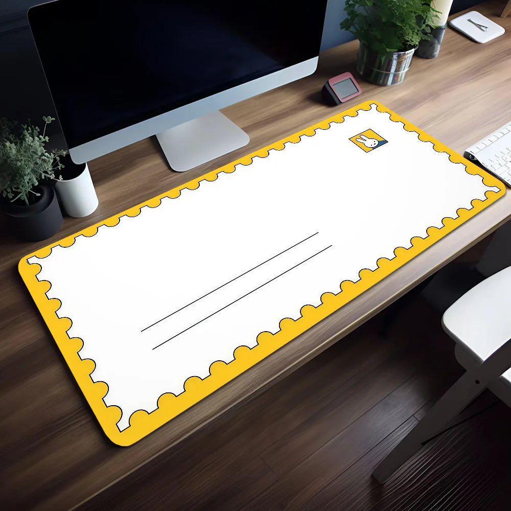 Mouse M-Miffy Cute Pad Kawaii Non-slip Lockedge Office Student Gaming Thickened Large Writing Cushion MousePad