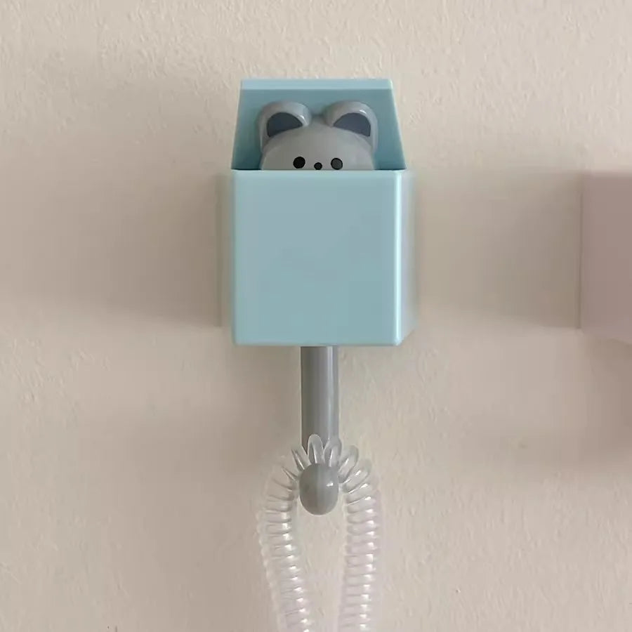 Gancho pared con forma gato para llaves, colgador puerta multifuncional Kawaii, organizador pared, ganchos corativos, coraci