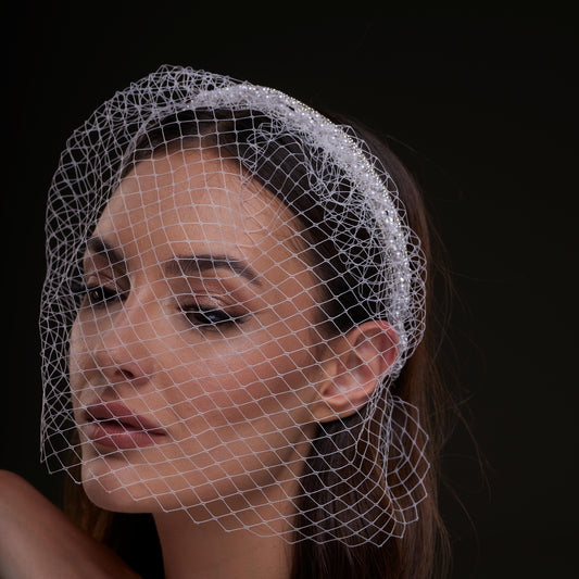 Bridal Birdcage Veil Headband