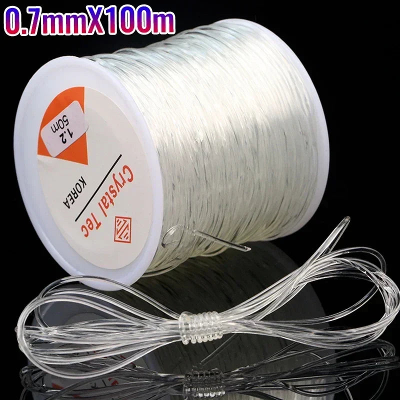 Strong Clear Elastic Stretch Jewelry Cord for Beading & Crafting