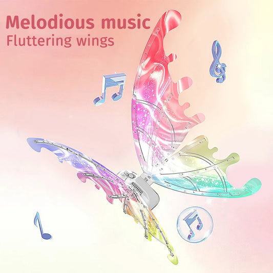 Luminous butterfly electric music fairy wings