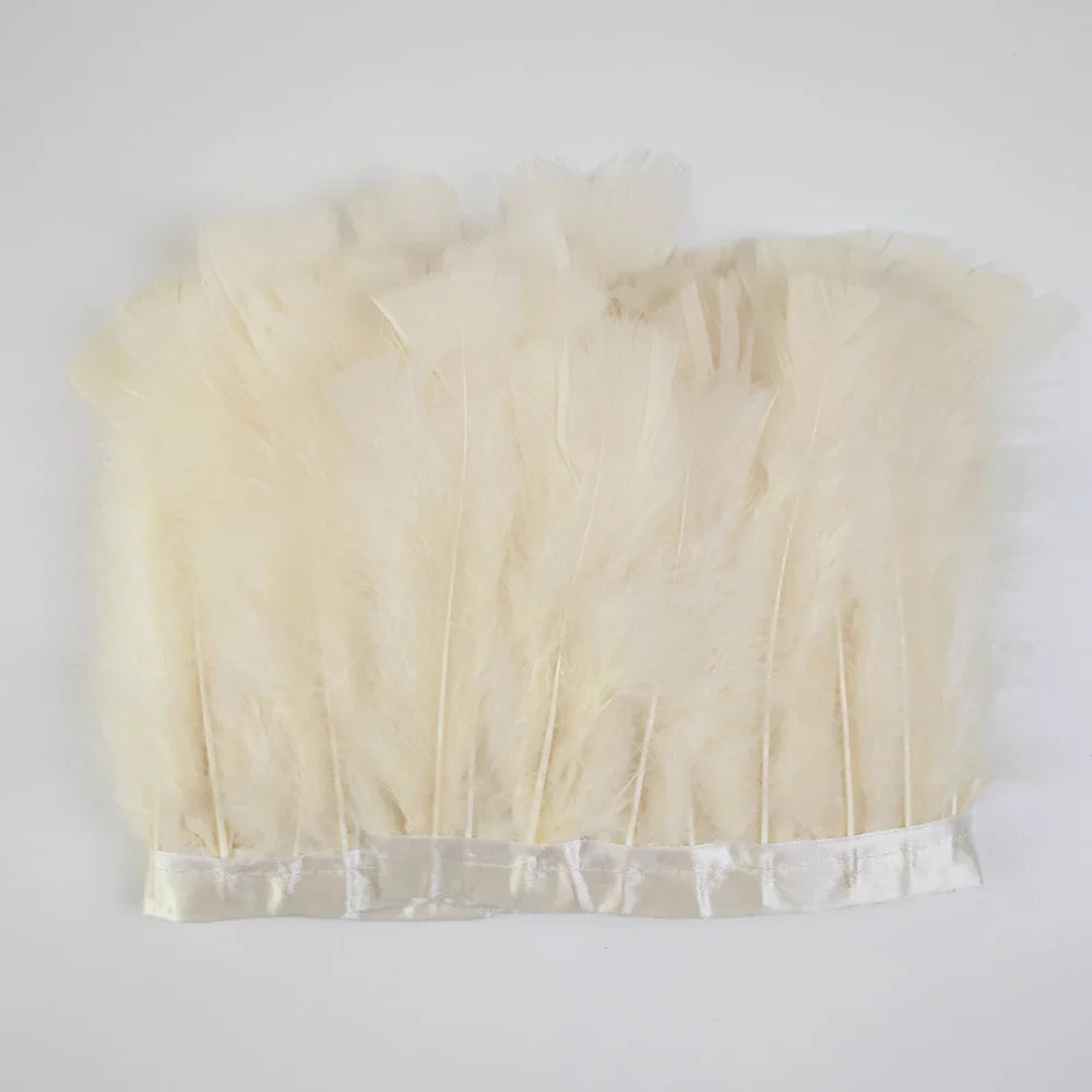Professional Turkey Feather Fringe Trim 10-15cm