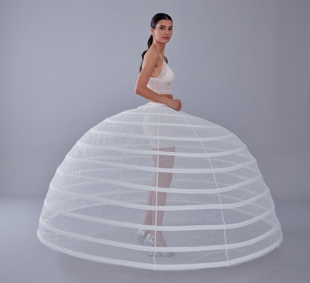 White Petticoat for Costumes and Bridal Gowns, Crinoline