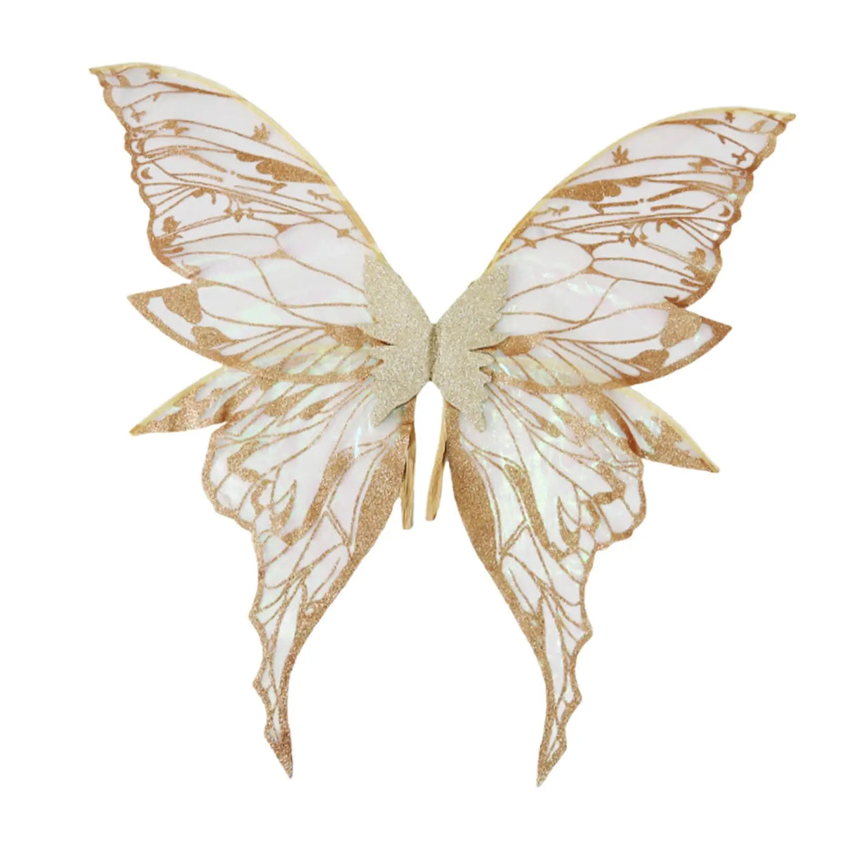 Butterfly Wing Costume Polyester Lightweight Fairy Wings Cosplay for Women Dress Up Party Photo Prop