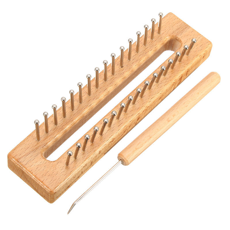 Wooden Scarf Knitting Loom Tool Set and Accessories