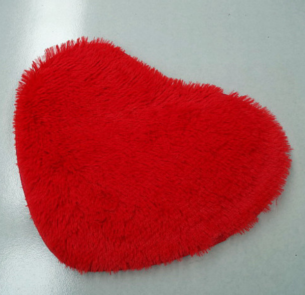 Heart Shaped Silk Carpet and Rug