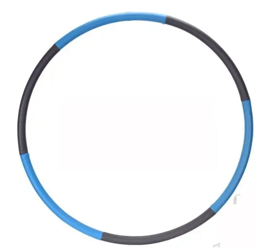 Weighted Hoop Indoor Weight Loss Sports Exercise Fitness Hoops 6 Sections Detachable Design Stainless Steel Tube Hula Ring