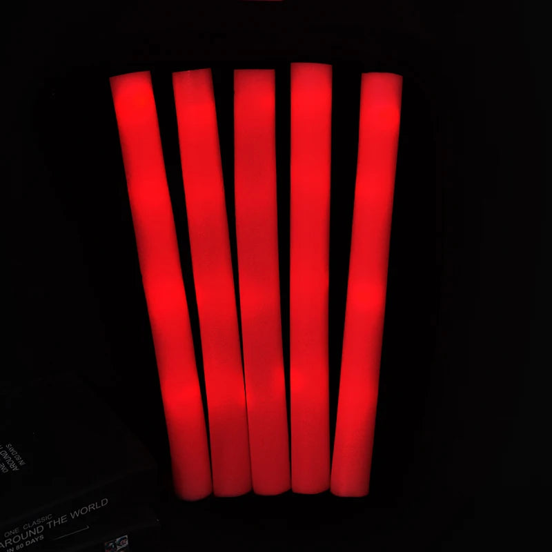 30Pcs RGB LED Glow Foam Tube Bulk