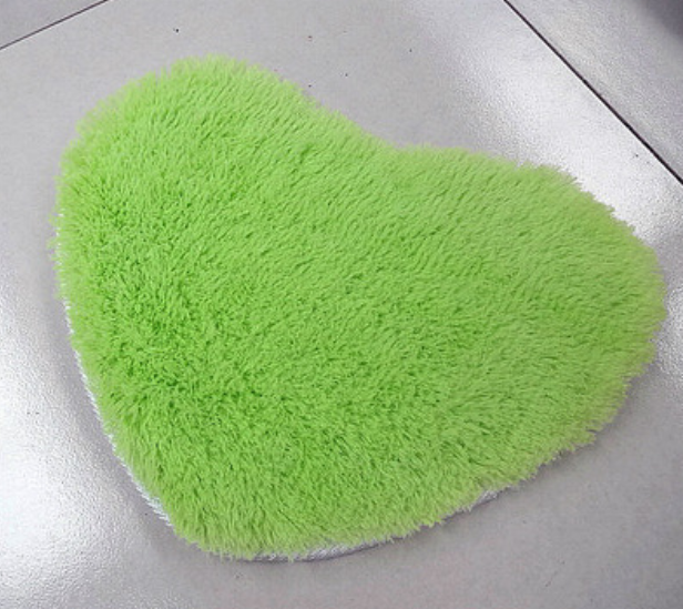Heart Shaped Silk Carpet and Rug