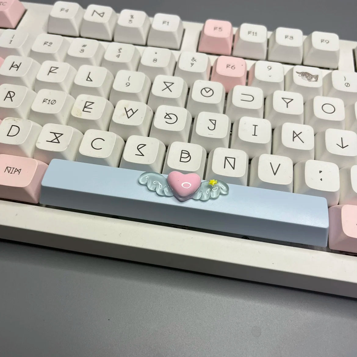 DIY Cute Magic Love Wings Keycap