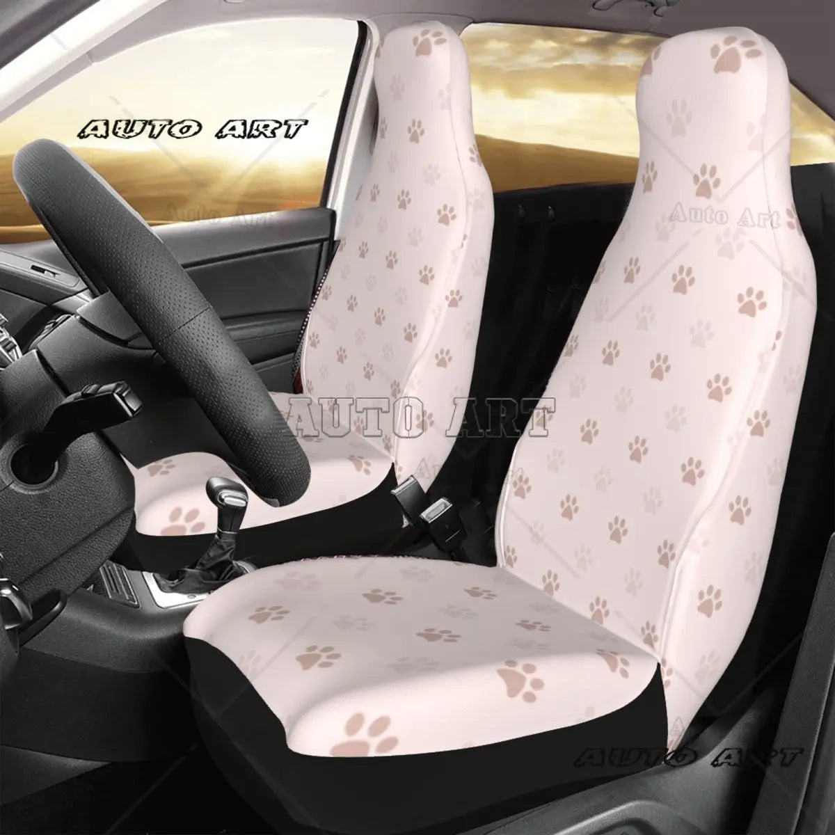 Cute Animal Paw Pattern Universal Car Seat Cover