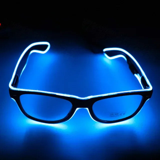 Flashing Glasses EL Wire LED Glasses Glowing Party Supplies Lighting Novelty  Bright Light Festival Neon Party Glow Sunglasses
