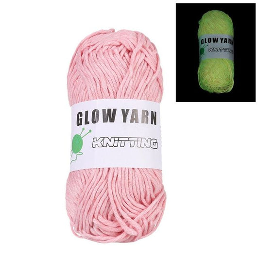 Luminous Glow-in-the-Dark Polyester Knitting Yarn