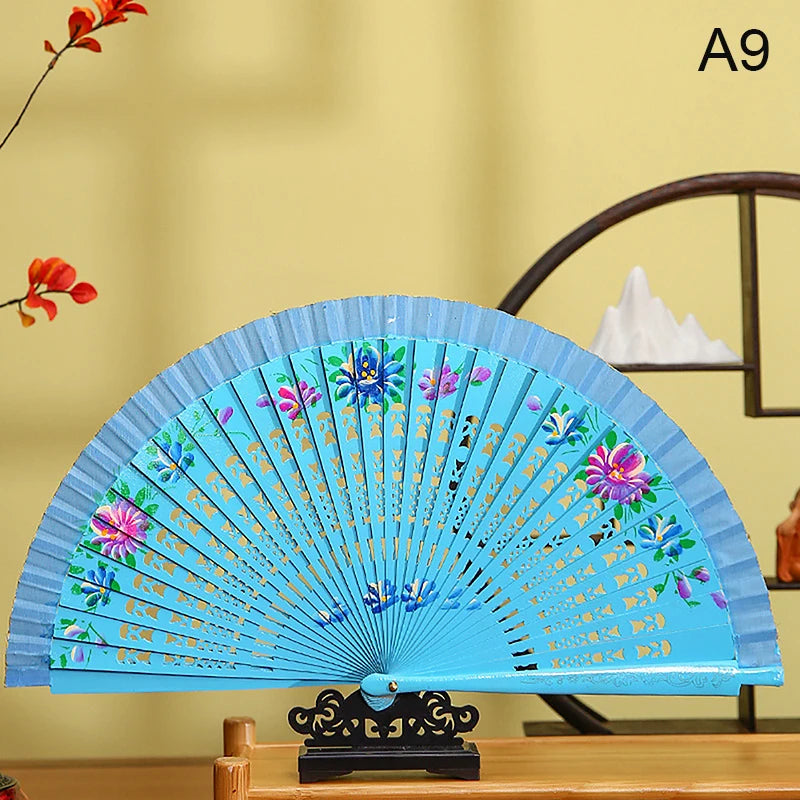 Chinese and Spanish Style Double-Sided Folding Fan