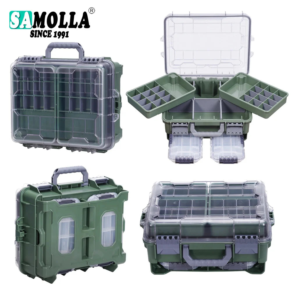 Hard Fishing Storage Box Thickened Large Multifunctional Three Layer