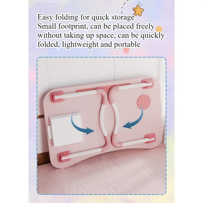 Bed Small table Foldable computer desk Student dormitory Upper bunk Desk Study table Writing table Color table