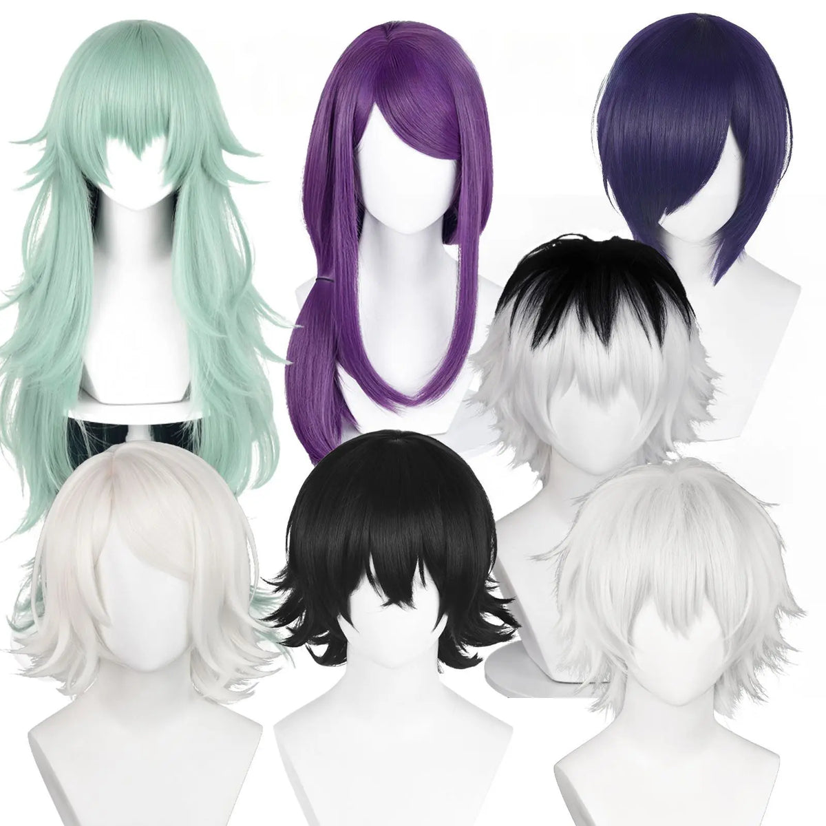 Anime Tokyo Ghoul Kaneki Ken Cosplay Wig Sasaki Haise Cosplay Hair Juzo Suzuya Touka Kirishima Heat Resistant Synthetic Wigs