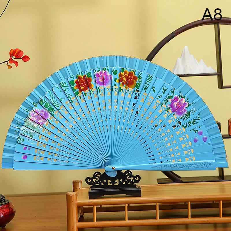 Chinese and Spanish Style Double-Sided Folding Fan