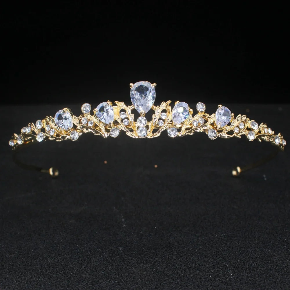 Minimalist Crystal Wedding Hair Tiaras For Bridal Women Headband For Bride Hairstyle Wedding Prom Headband Hair Accessories