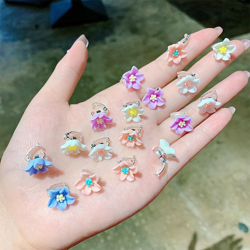 10pcs Small Flower Buckle Hair Clips Hairpins Claws
