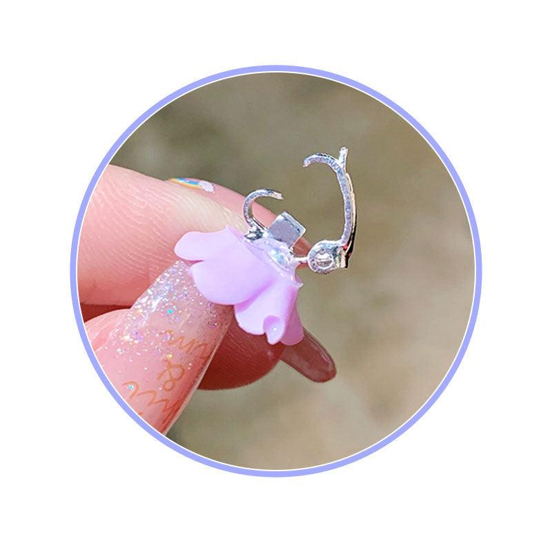 10pcs Small Flower Buckle Hair Clips Hairpins Claws