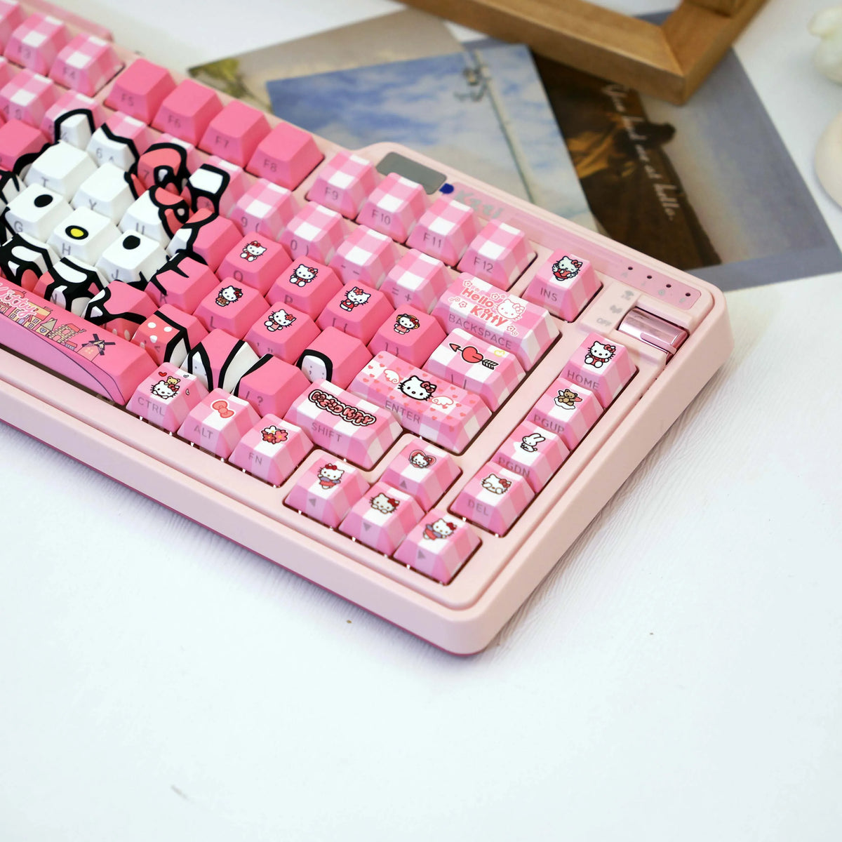 138 Keys Pink Hello Kitty PBT Keycaps Cherry