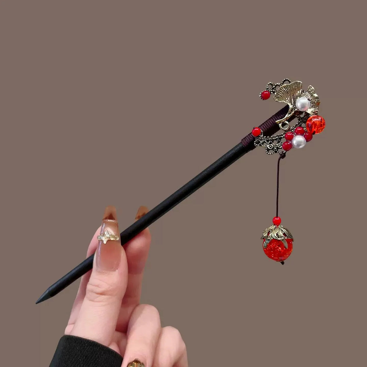 Antique Wooden Hairpin Women's Elegant Hair Stick New Chinese Style Simple Cheongsam Hairpin Headwear Jewelry Hair Accessories