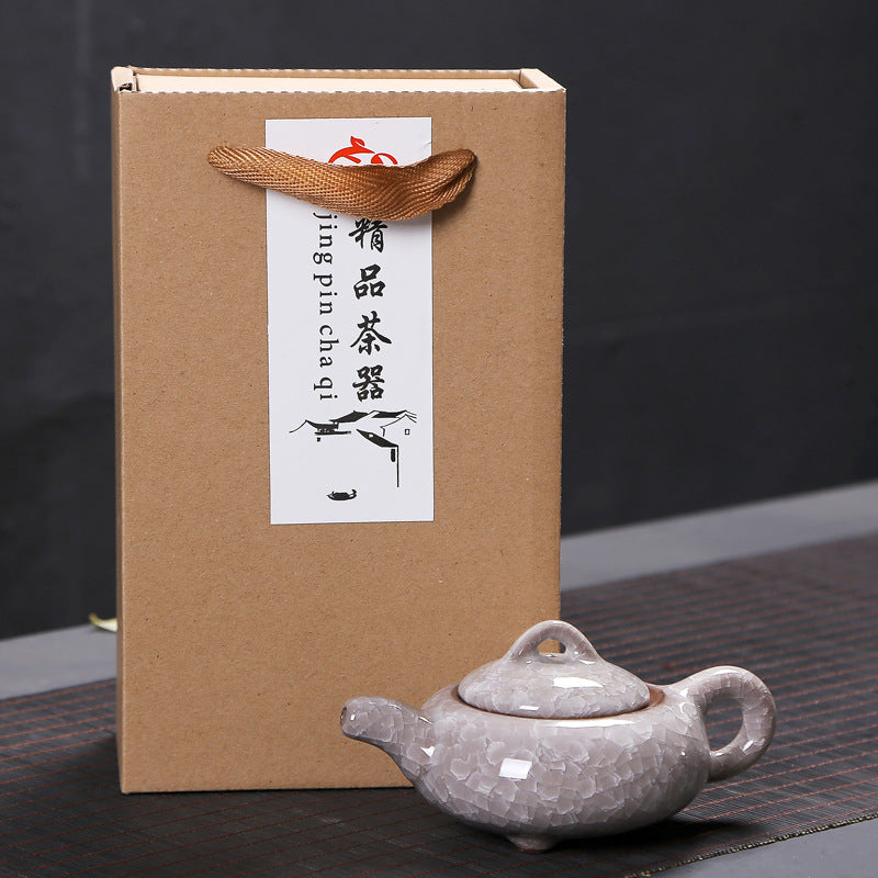 Dehua Ceramic Ice Crack Kung Fu Tea Set