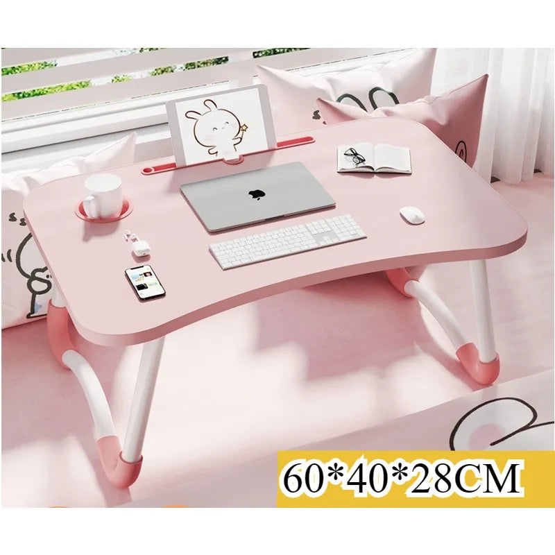 Bed Small table Foldable computer desk Student dormitory Upper bunk Desk Study table Writing table Color table