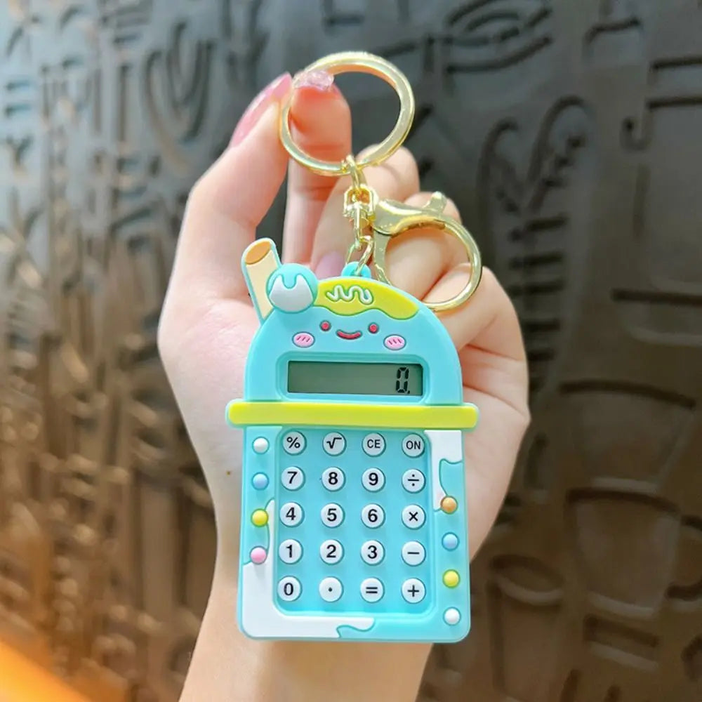 Portable Kawaii Mini Calculator 8 Digits Display Candy Color Student Stationery Lightweight Maze School Supplies Office