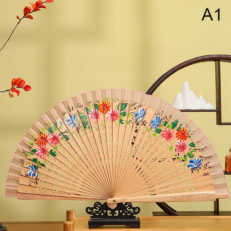 Chinese and Spanish Style Double-Sided Folding Fan