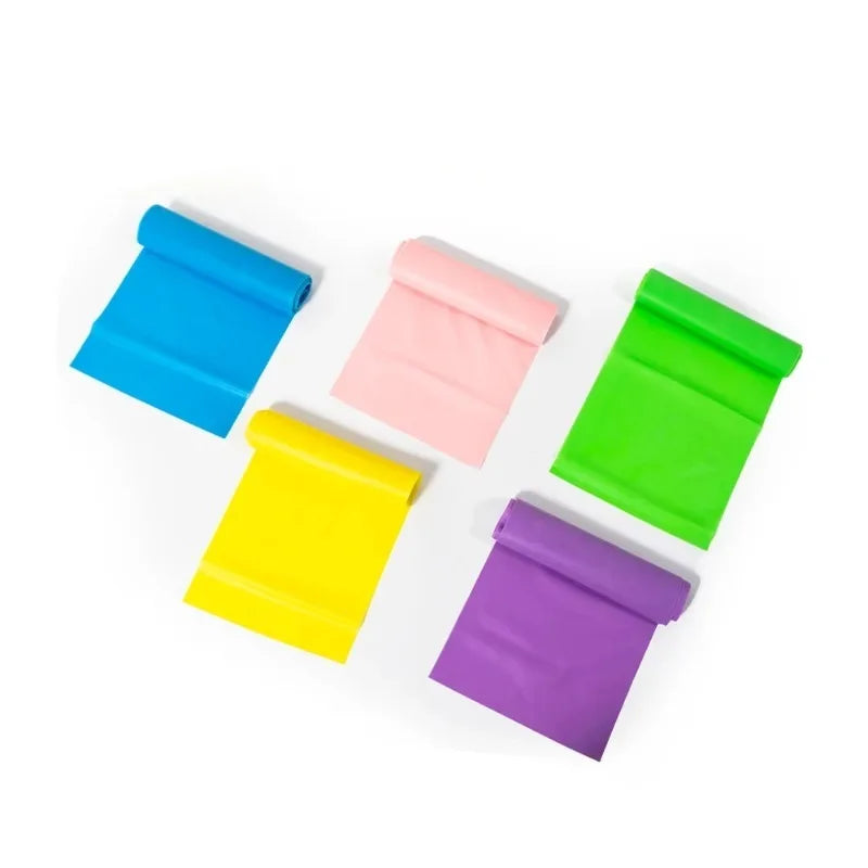 Natural Latex Resistance Bands, Elastic Workout Exercise Bands for Yoga Pilates Home Gym Fitness Training