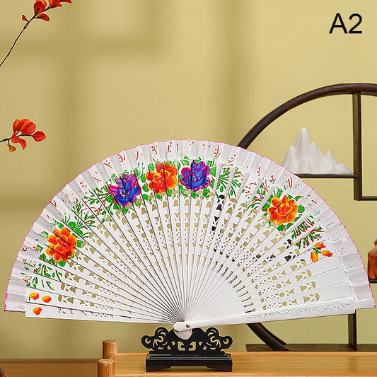 Chinese and Spanish Style Double-Sided Folding Fan