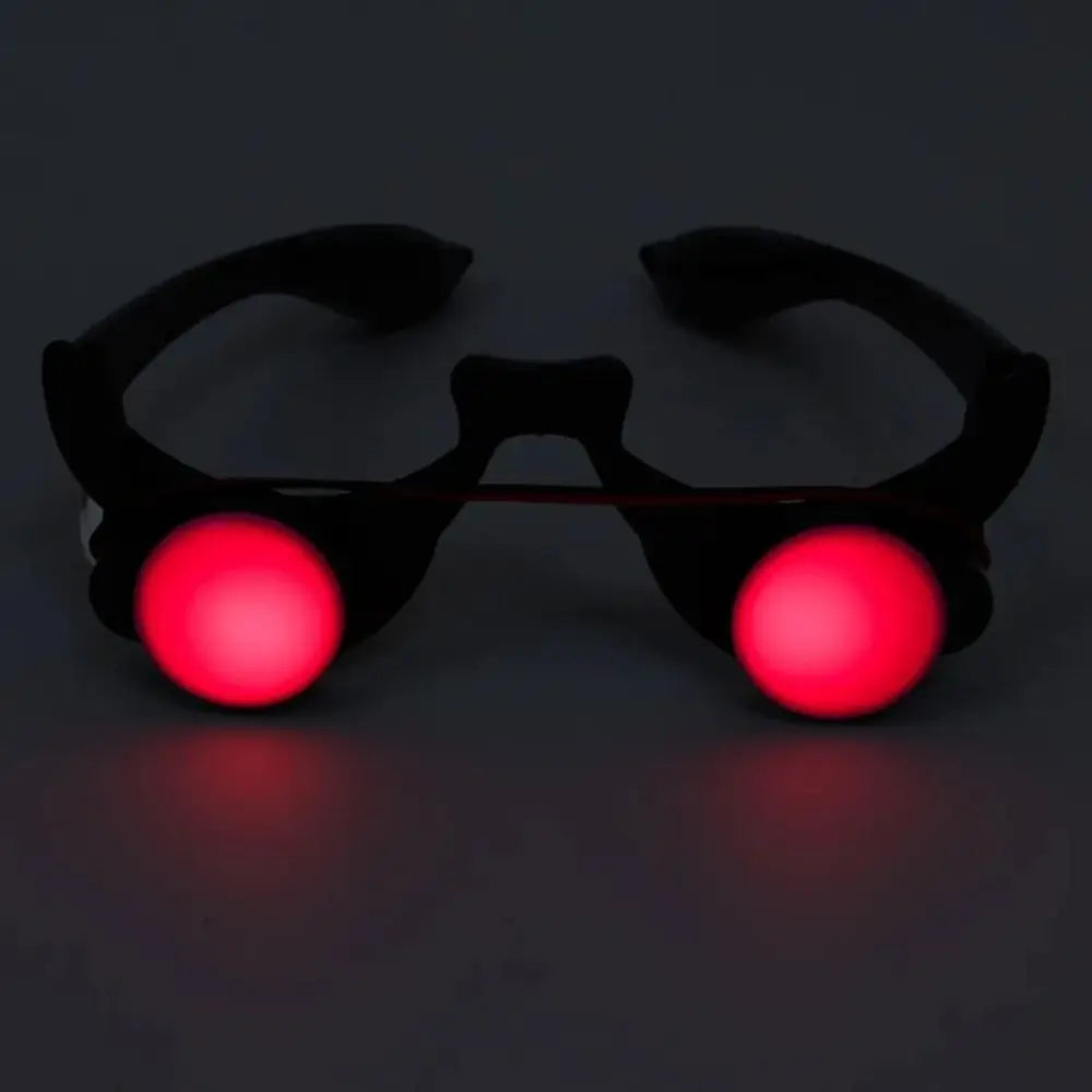 ABS LED Eyewear Red Eyes Glasses Black Red Masquerade Party Luminous Glasses Light-Up Anime Role Halloween Cosplay Prop DIY