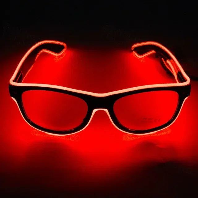 Flashing Glasses EL Wire LED Glasses Glowing Party Supplies Lighting Novelty  Bright Light Festival Neon Party Glow Sunglasses