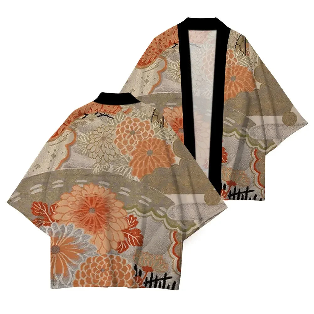 Cherry Blossom Half Sleeve Summer Kimono