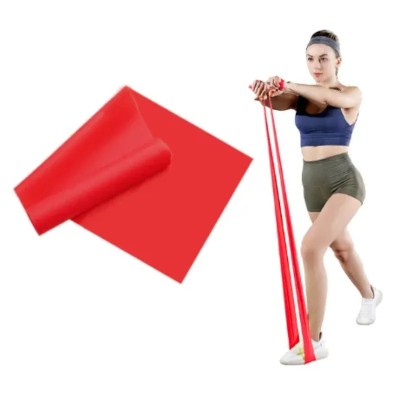Natural Latex Resistance Bands, Elastic Workout Exercise Bands for Yoga Pilates Home Gym Fitness Training