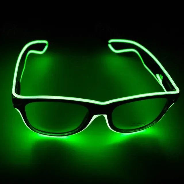 Flashing Glasses EL Wire LED Glasses Glowing Party Supplies Lighting Novelty  Bright Light Festival Neon Party Glow Sunglasses