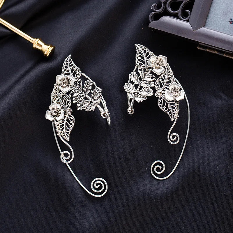 Reign of the Enchanted Forest Tiara Fairy Crown with Silver Branch Pendant