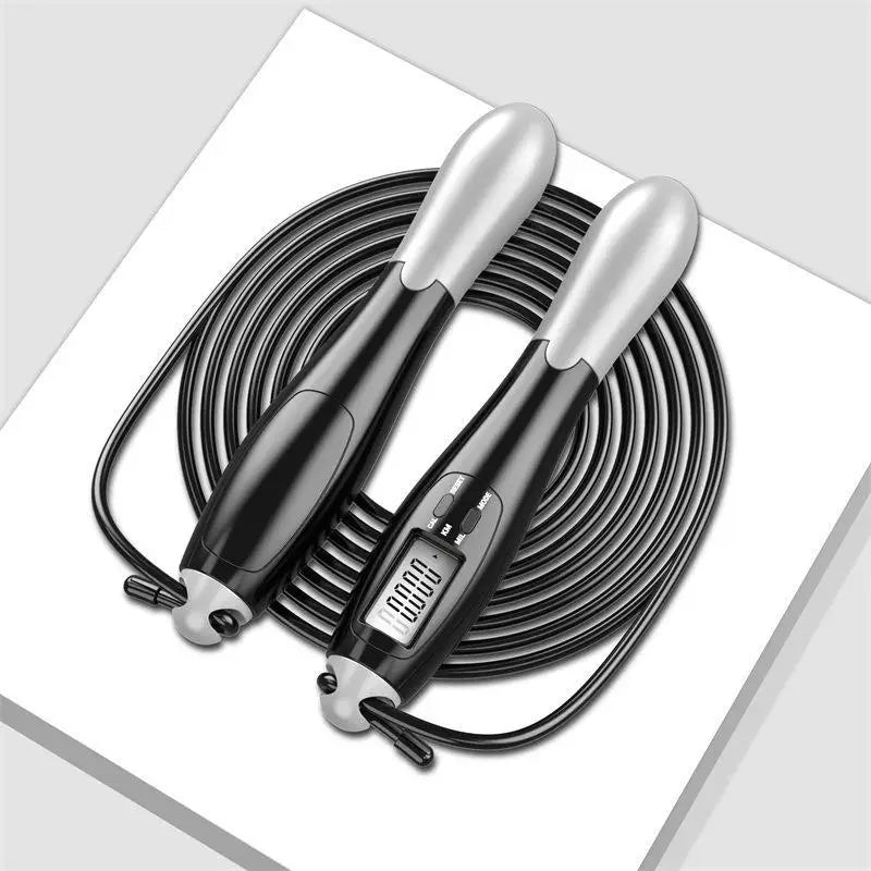 New Adjustable Counting Jump Rope For Fitness Gym Training Home Sports Equipment Steel Skipping Rope For Adult Student ExamsAcc