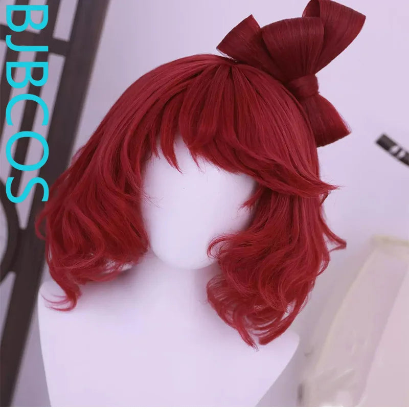 [Styled Wig]Huang Yueying Cosplay Wig Game Ashes Of The Kingdom Women Short Red Hair Halloween Party Carnival Prop Wig