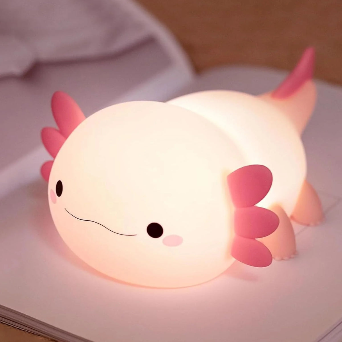 Cute Purple Axolotl Nightlight