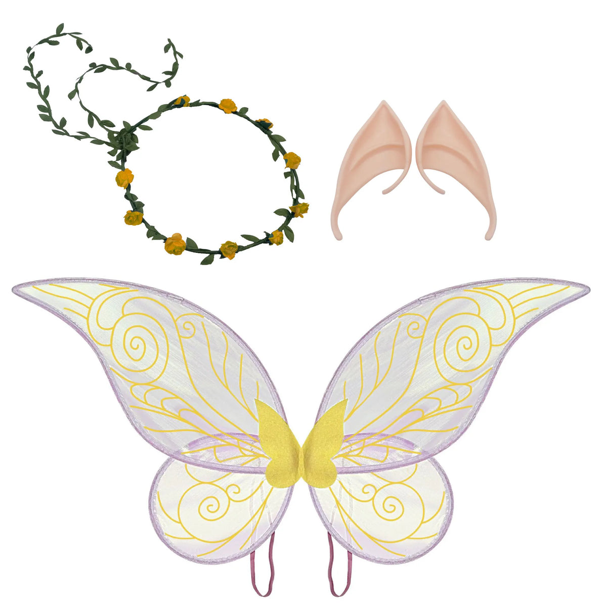 Butterfly Fairy Wings Flower Headband Fairy Ears