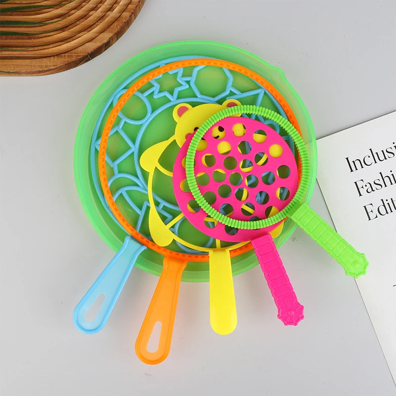 Bubble Machine Blowing Bubble Tool Soap Bubble Maker Blower Set Big Bubble Dish Outdoor Kid Fun Parent-child Interactive Toys