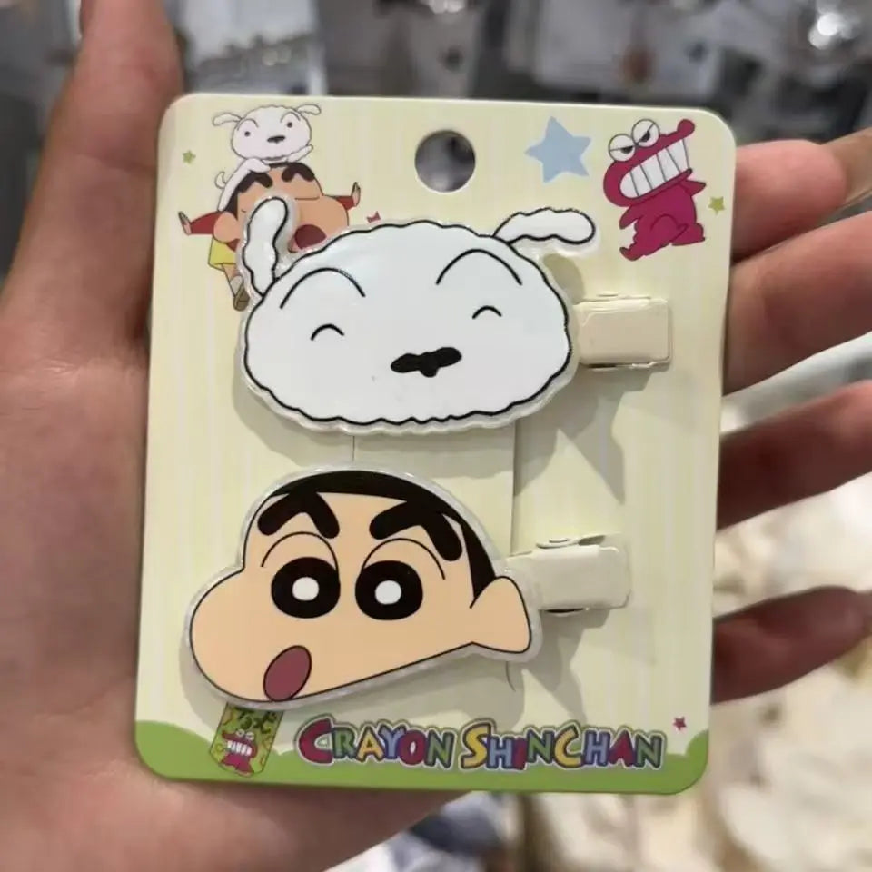 Crayon Shin-chan bangs clip, duckbill clip, cute student sweet hairpin, girly head accessory for seaside photos